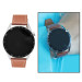 Ferro Brown Leather Strap Smart Watch