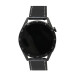 Ferro Black Color Leather Strap Smart Watch