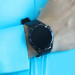 Ferro Black Color Silicone Strap Smart Watch