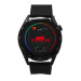 Ferro Black Color Silicone Strap Smart Watch