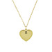 Gold Color Heart Design Personalized Steel Women Necklace