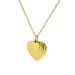 Gold Color Heart Design Personalized Steel Women Necklace