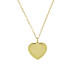 Gold Color Heart Design Personalized Steel Women Necklace