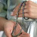 Both Bracelet Necklace And Prayer Beads Azurite Natural Stone Accessory