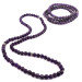 Both Bracelet And Necklace And Prayer Beads Purple Amethyst Natural Stone