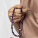 Both Bracelet Necklace And Prayer Beads 99 Purple Amethyst Natural Stone Jewelry