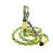 Water Green Amber Rosary With Metal Tassels In Rope Style