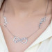 Personalized Silver Infinity Necklace With Name And Date Written