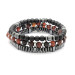 Red Agate Onyx Hematite Combined Natural Stone Bracelet