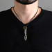 Shovel Design Adjustable Rope Chain Brass Men Necklace