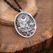 Medallion Design Personalized Name Written 925 Sterling Silver Necklace