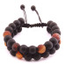 Double Row Sphere Cut Onyx Agate Natural Stone Bracelet