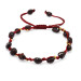 Macrame Braided Natural Cut Garnet Natural Stone Women Bracelet