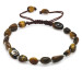 Natural Cut Tiger Eye Natural Stone Men Bracelet