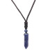 Obelisk Design Rope Chain Sodalite Natural Stone Men Necklace