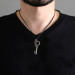 Authentic Key Design Adjustable Rope Chain Brass Men Necklace