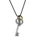 Authentic Key Design Adjustable Rope Chain Brass Men Necklace