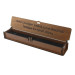 Brown Wooden Gift Rosary Box With Special Message Written