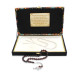 Luxury Amber Rosary With Dark Burgundy Silver Tassels In Box