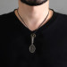 Racket Design Adjustable Rope Chain Brass Men Necklace