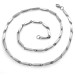 Silver Color 55 Cm 317L Steel Singapore Chain