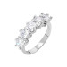 Starlight Diamond Diamond Mount Silver Women Five Stone Ring