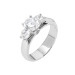 Starlight Diamond 925 Sterling Silver Women Tria Ring