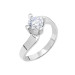 Starlight Diamond Diamond Mount Silver Women Solitaire Ring