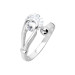 Starlight Diamond Silver Women Solitaire Ring