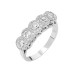 Diamond Mount Elite Design Silver Women Five Stone Ring