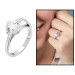 Diamond Diamond Mount Maxi Design Silver Women Solitaire Ring