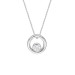 Starlight Diamond Solitaire Ring Design Silver Women Necklace