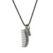 Comb Design Adjustable Rope Chain Brass Men Necklace