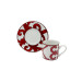 Balcon Pattern Red Set Of 6 Cups