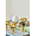 6 Pcs Gold Egg & Turkish Delight Holder