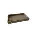 Decorative Gold Detailed Mink Leather Tray