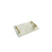 White Natural Marble Tray With Arter Home Handle