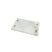 Natural Marble Rectangle Gold Metal Handle Tray
