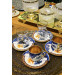 Two Patterned Tea Set Of 6