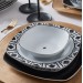 Monochrome 24-Piece Dinnerware Set For 6 Persons Karaca Monochrome Porcelain