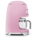 ماكينة قهوة بالفتر باللون الوردي Dcf02Pgeu Smeg