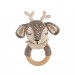Cuddly Amigurumi Deer Rattle-Brown