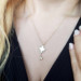 925 Sterling Silver Women's Key Necklace