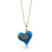 Handmade Murano Glass Heart Silver Necklace
