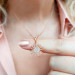 Women's 925 Sterling Silver Sun Necklace