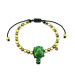 Murano Glass Green Turtle Bracelet