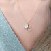 Vaoov 925 Sterling Silver Flower Heart Gift Necklace