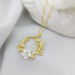 Vaoov 925 Sterling Silver Pearl Flower Necklace