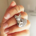 Vaoov 925 Sterling Silver Named Koala Necklace
