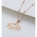 Vaoov 925 Sterling Silver Lotus Flower Women's Gift Necklace